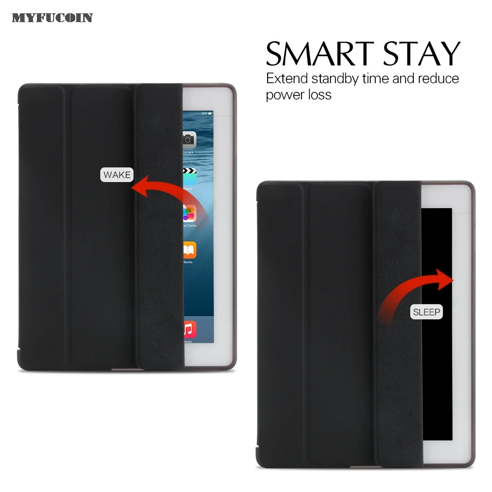 

Case For iPad 2 3 4 Case Smart Cover For ipad 2 3 4case funda ipad 2 3 4 Case 9.7" TPU soft flexbility material protective