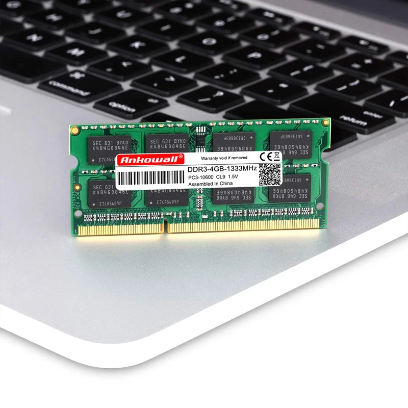 ANKOWALL DDR3 8GB = 4GB+ 4GB 1333 1600 MHz ram SO-DIMM ноутбук память 204pin 1,5 V 2 шт./лот