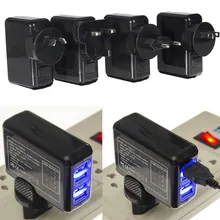 Универсальное устройство для зарядки из настенной розетки для дома и путешествий 2.1A 4 порта USB Портативное быстрое зарядное устройство US AC адаптер питания US/EU/UK/AU вилка