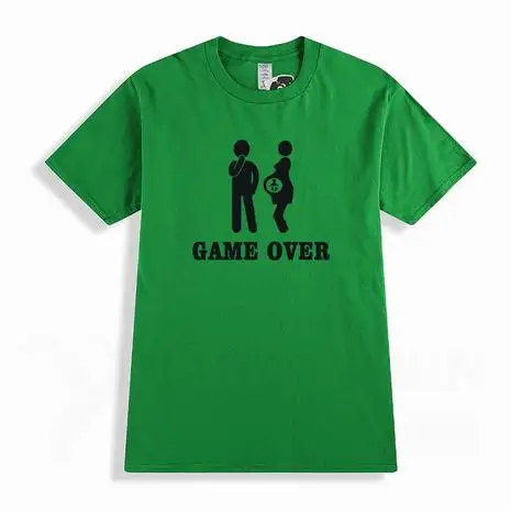 Коллекция года, новинка, 16 цветов, хлопковая футболка с принтом для женщин, мужчин и детей, с надписью «Game Up» брендовая одежда забавная Футболка для беременных XS-3XL