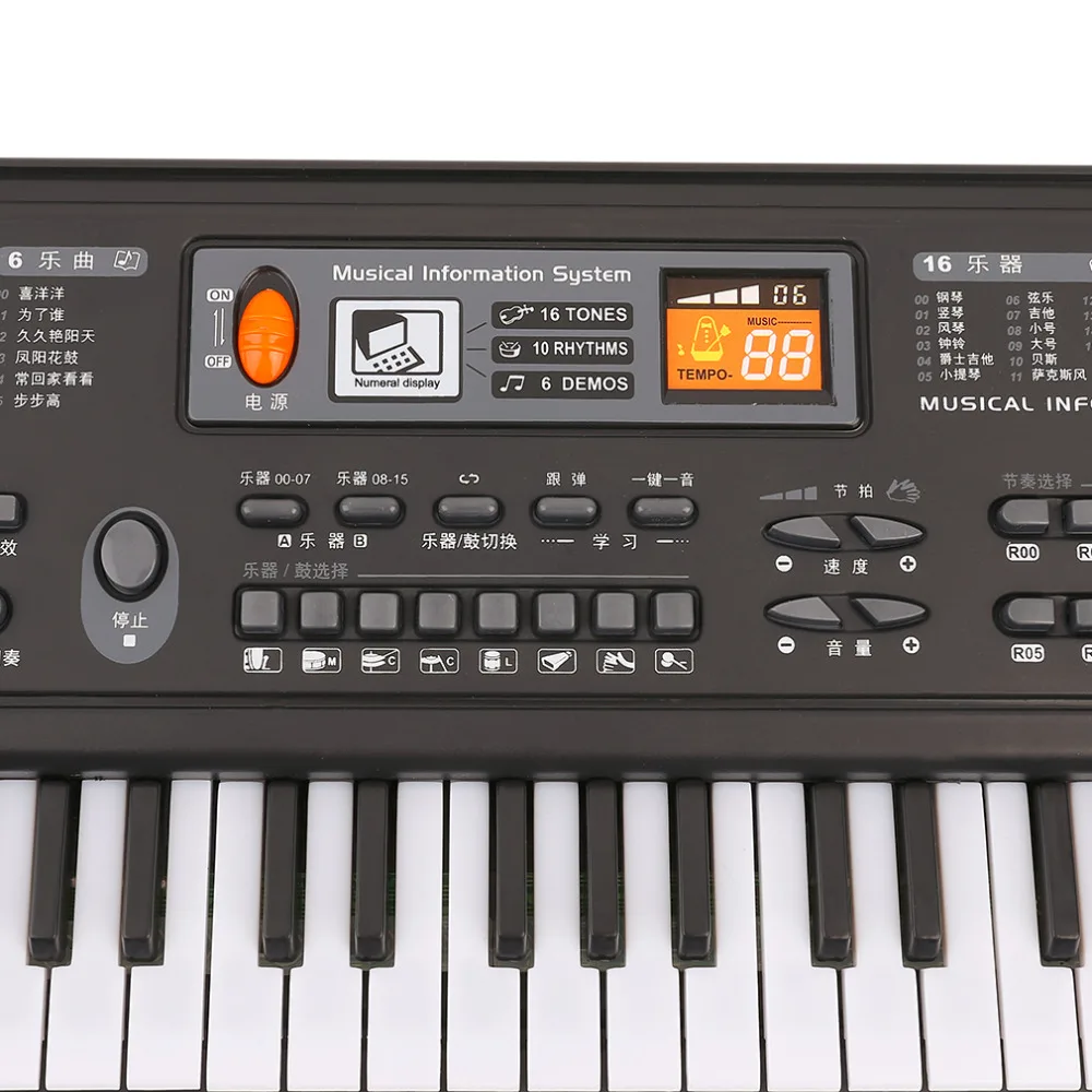 61 клавиша Цифровая музыка электронная клавиатура ключ доска подарок Электрический подарок пианино новое поступление