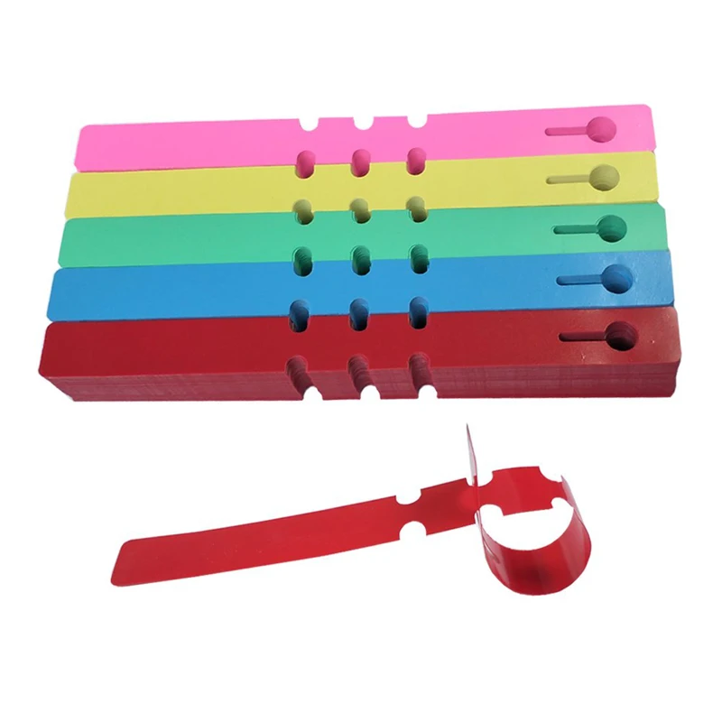 

Plastic Tree Tags 100 Pcs Garden Plant Labels Nursery Garden Labels 2x21cm Wrap Around Hanging Tags(100 PCS,Colorful)
