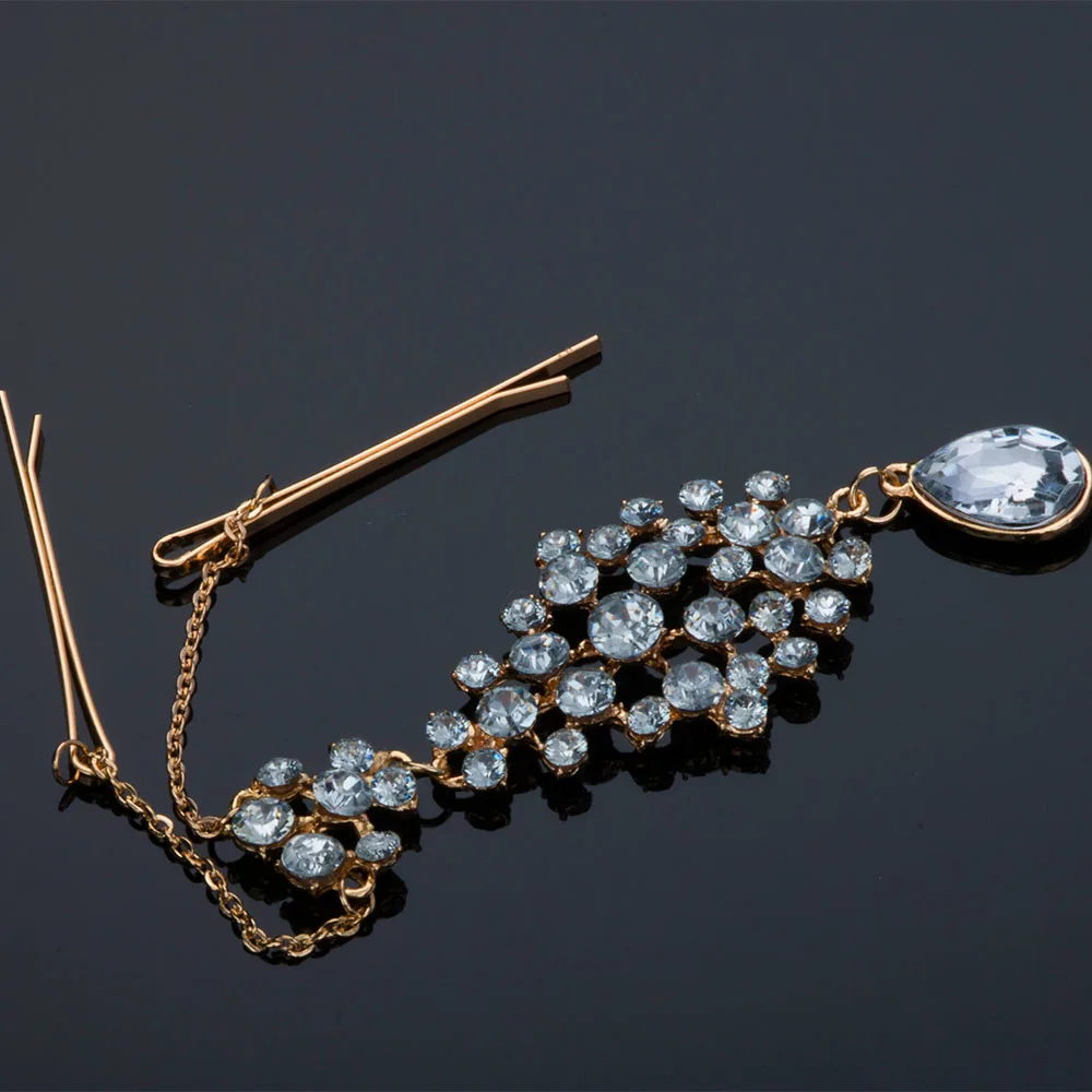 Buy Elegant Classic Rhinestone Crystal Water Drop Hair