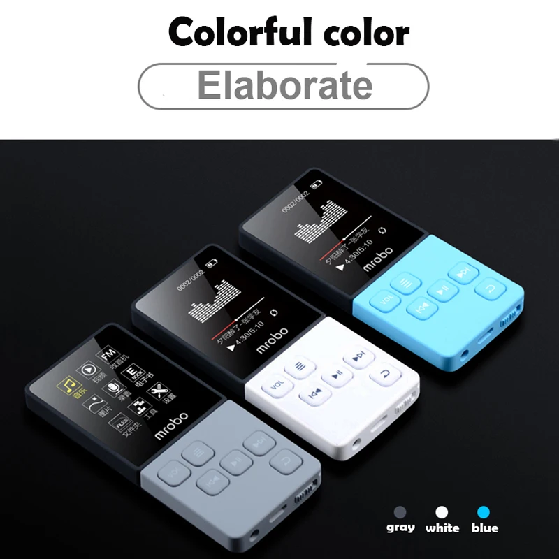 Sharee зоны G9 MP3 плееры построить в Динамик плеер fm радио Walkman просмотру Фотографий 8