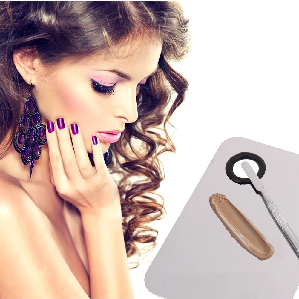 New Eyeshadow Eye Shadow Mixing Palette Stainless Steel Makeup Mixer