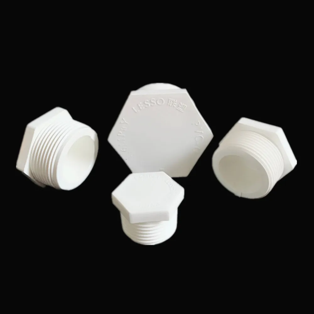 UPVC 1/2 &quot3/4&quot 1 &quotштыревая резьба пластиковая труба Шестигранная головка