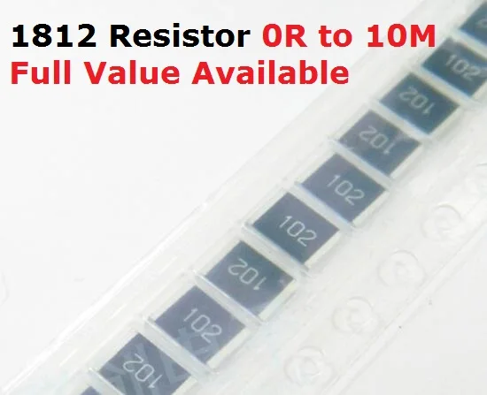 50 шт. SMD чип резистор 1812 2.4R/2.7R/3R/3.3R/3.6R 5% Сопротивление 2,4/2,7/3/3,3/3,6/Ом резисторы 2R4 2R7 3R3 k Бесплатная доставка