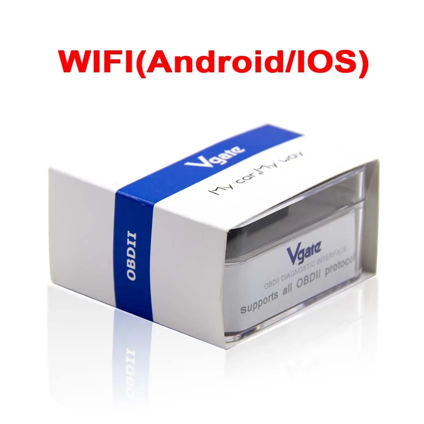 ELM327 V2.1 wifi/Bluetooth 4,0 OBD OBD2 автоматический диагностический считыватель кода для IOS Android iCar Pro Mini ELM 327 v2.1 SAE J1850 - Цвет: WiFi For IOS