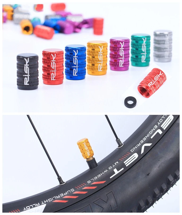 Buy 10 Pcs Bicycle American Valve Cap with Washer MTB Bike Wheel Tire Covered