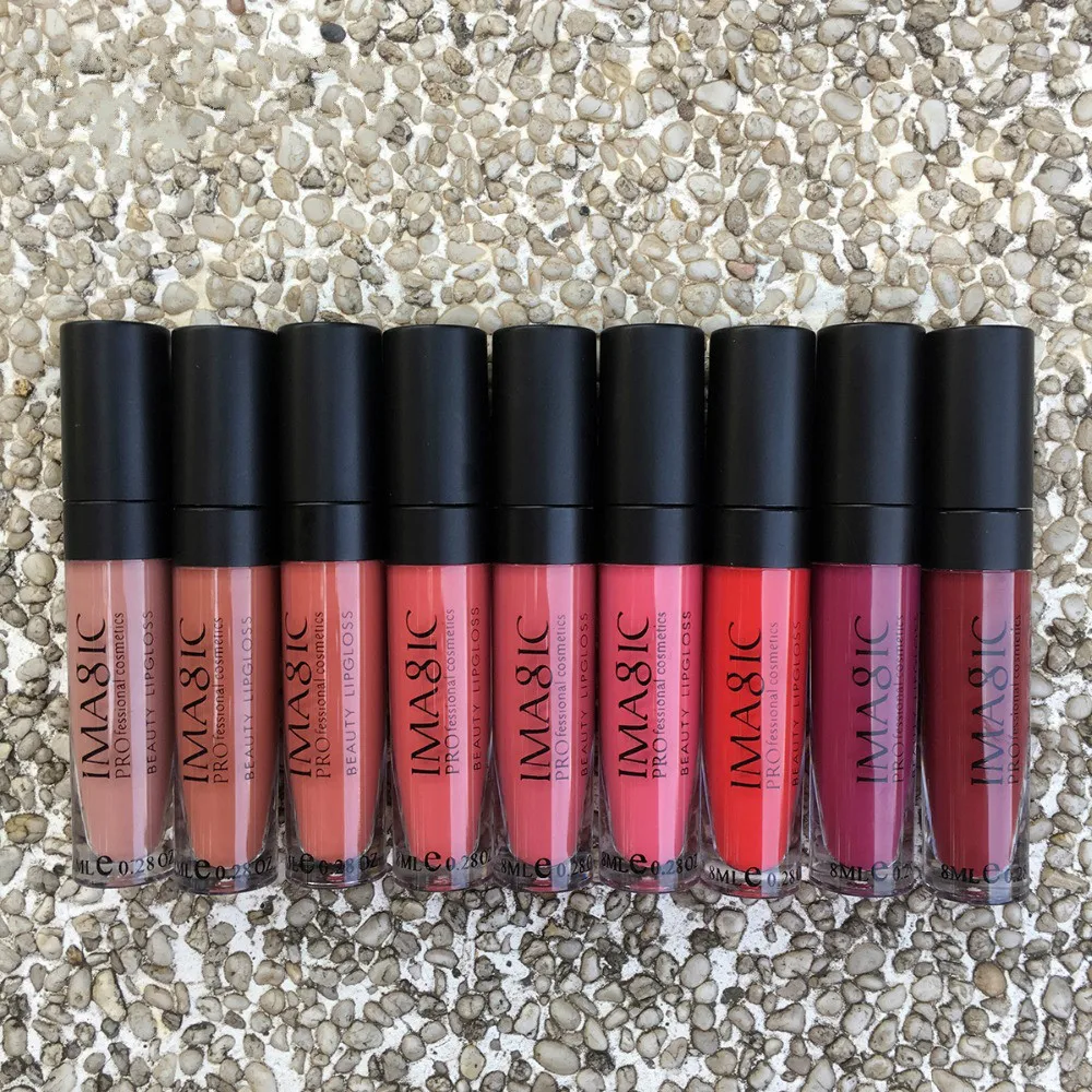 

12pcs/set IMAGIC makeup matte Lipgloss Liquid matte lipstick Moisture waterproof lasting Lip gloss cosmetics