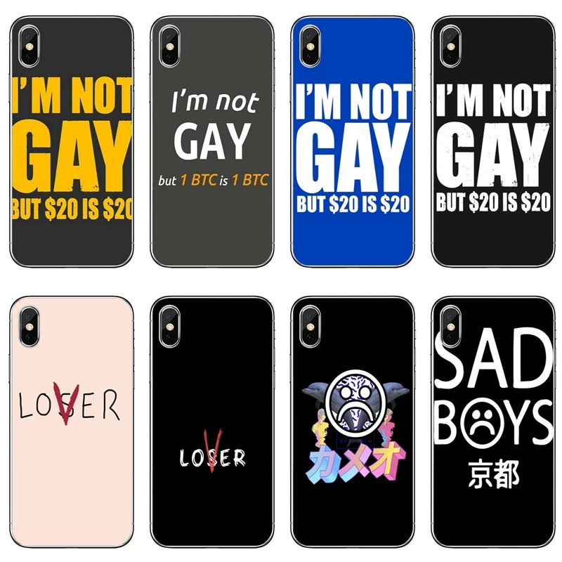 Я не гей но 20 Loser Lover Sad Boys для iPhone X XR XS Max 8 7 6s 6 plus SE 5S 5c 5 4S 4 iPod Touch case мягкие чехлы