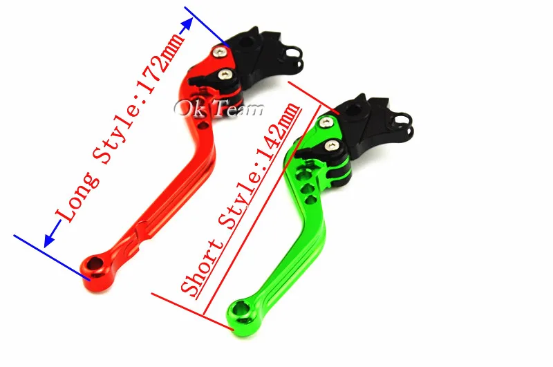 Curto e Longo para Motocicleta Curto e Longo para Gsuki Alavancas de Embreagem do Freio Corte Suzuki Tamanho 2009 2010-2020 Gsf650 Bankup 2007 Gsf 650 2002 Gsx650f 2008 8 tamanho curto e longo, para gsuki gsx650f