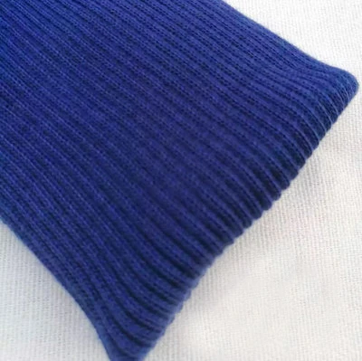 1 шт.(7*40 см) анти-пилинг трикотажные манжеты ребристые бесшовные нитки манжеты для брюк утолщенный пуховик манжеты - Цвет: royal-blue