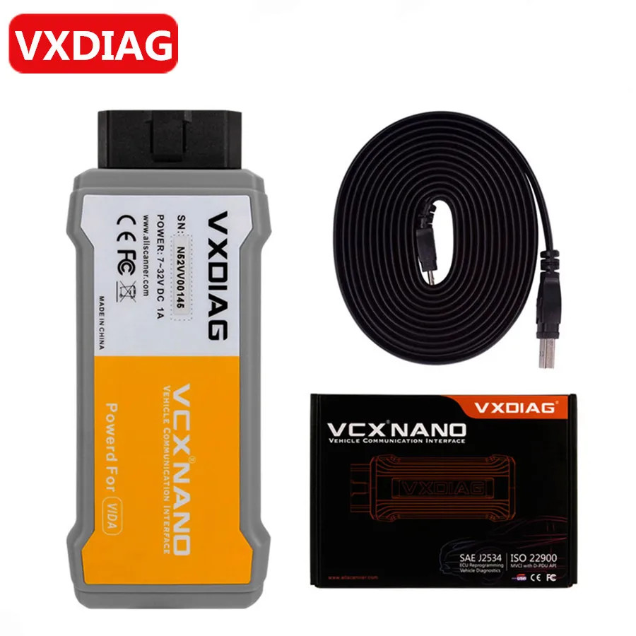 Автомобильный диагностический инструмент VXDIAG VCX NANO для Volvo более мощный чем Dice