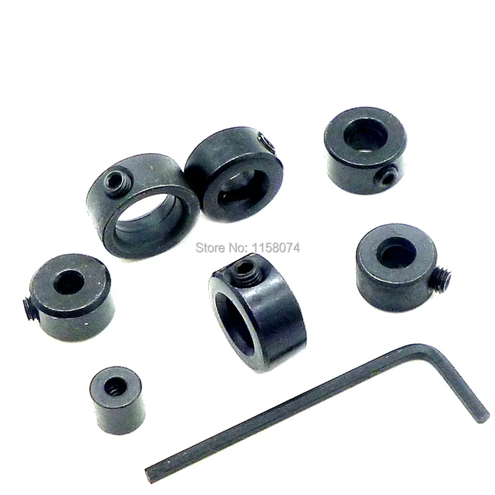 7pc 3-12mm Woodworking Drill Bit Depth Stop Collar Ring Positioner Drill Locator