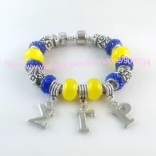 Más nuevo Sigma Gamma Rho Sorority pulsera SGR pulsera del grano del encanto de la joyería 1 unids envío gratis