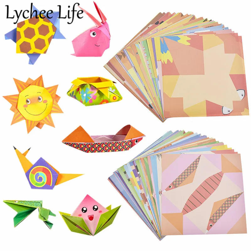 Lychee Life Мультяшные животные бумага для дома оригами хит цвет сделай сам