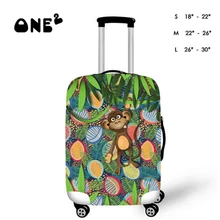 3D Funny Monkey Design Printing Cover Apply to 22,24,26 Inch Suitcase Elastic Travel Luggage Dust Case