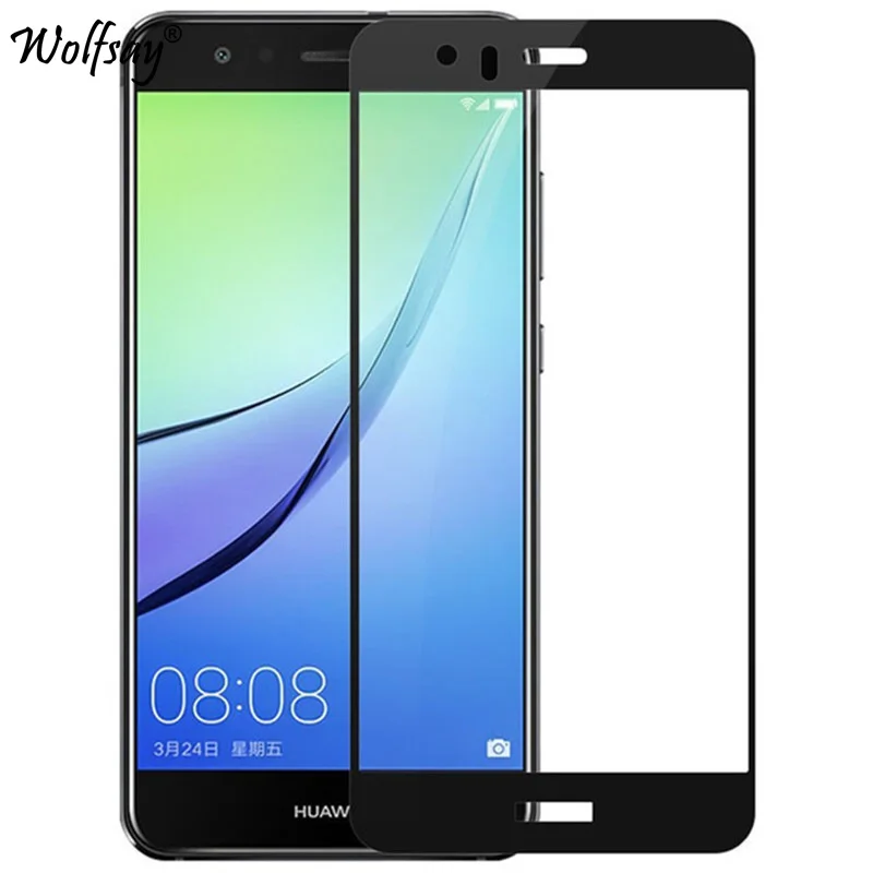 

Wolfsay 3D Curved Full Cover Tempered Glass For Huawei Nova 2 Plus Screen Protector Film For Huawei Nova 2 Plus Glass Nova2 Plus