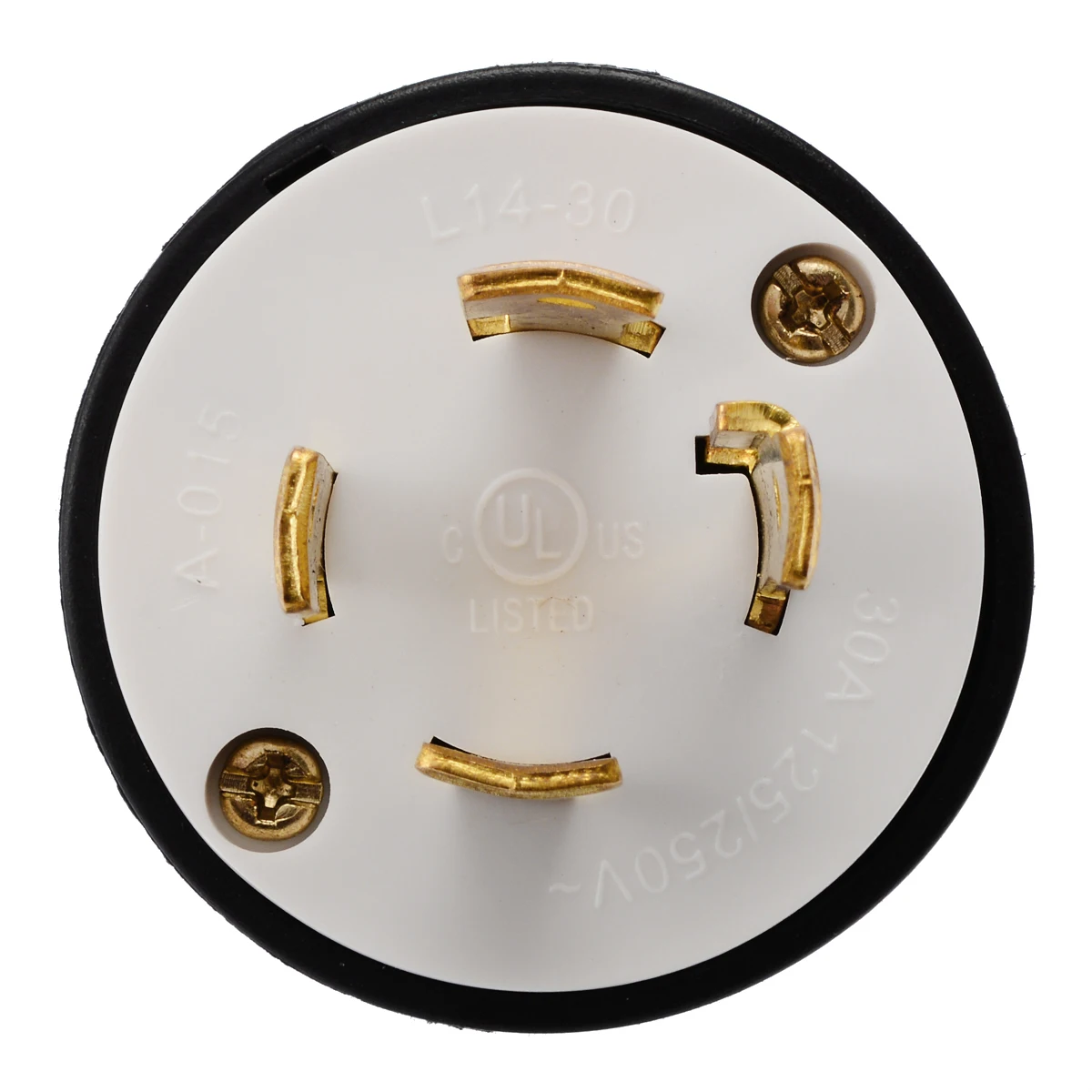 New Black Locking Male Plug L14-30 30Amp 125/250 Volt 3 Pole 4 Wire Grounding Locking Male Plug Connector