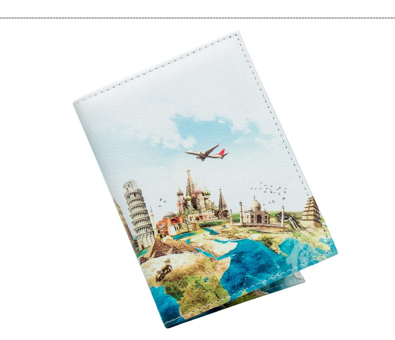 UV напечатанные Scenary обложки для паспорта Пламенные мульти Слоты ID карты держатель Африканский Spot паспорт бумажник оптом пользовательские доступны