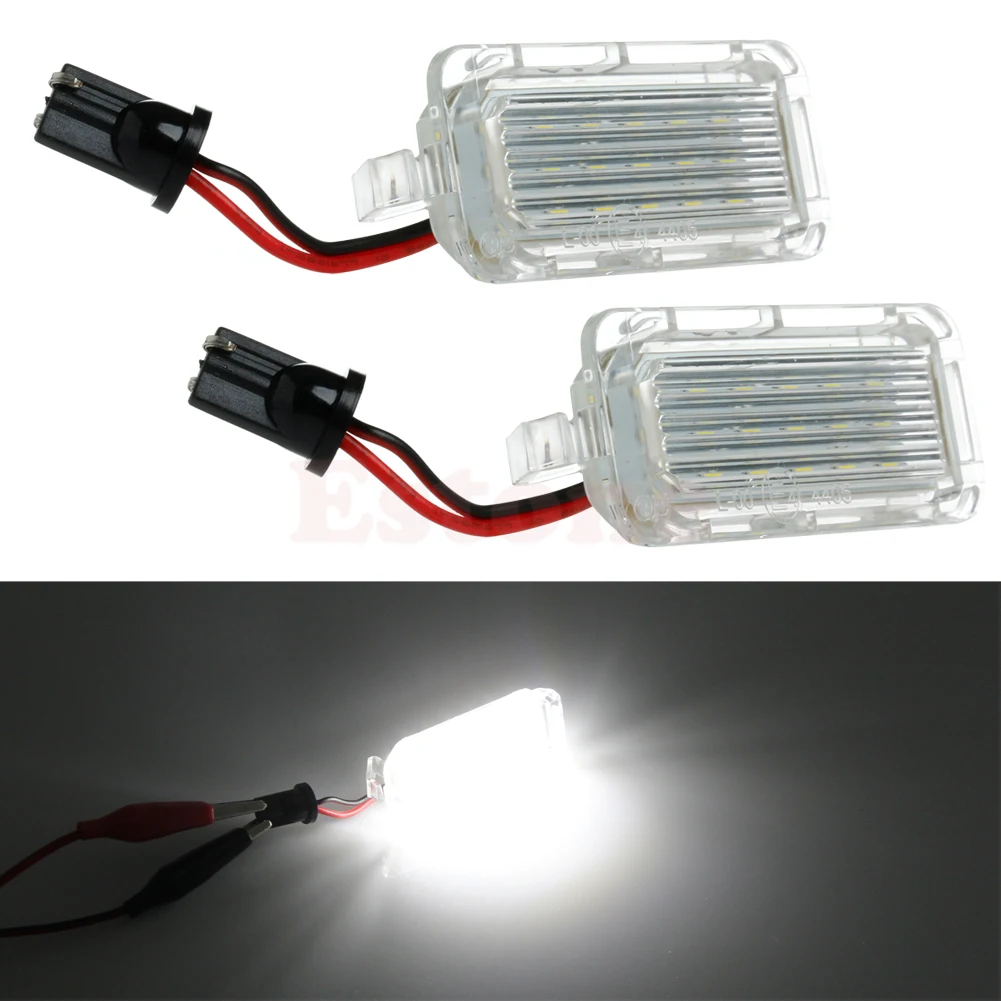 1Pair License Plate Light 18 LED Lamp For Ford Mondeo Focus 5D C-MAX Canbus G08 Great Value April 4 | Лампы и освещение