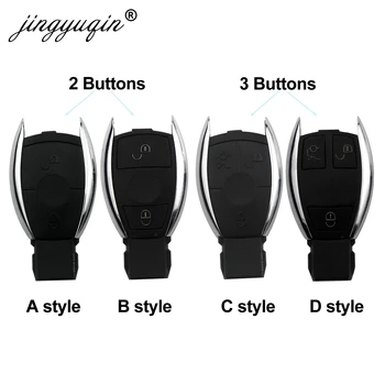 Keyforkess 10 Pz/lotto 2/3/4 Bottoni Smart Chiave a Distanza Dell'automobile Borsette per Mercedes Benz Bga Nec C E R S Cl Gl Sl Clk Slk Fob Chiave a Distanza