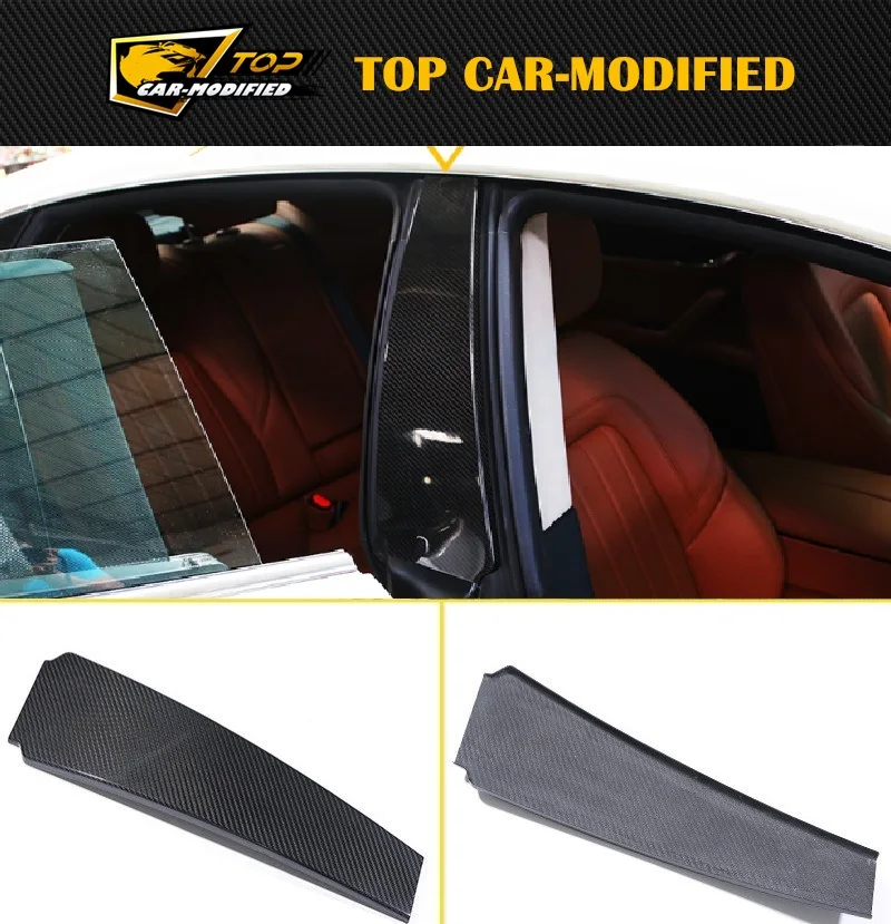 

Free Shipping Carbon Fiber B Pillar Trim for Maserati Quattroporte Ghibli 2014-2015 2PCS/SET
