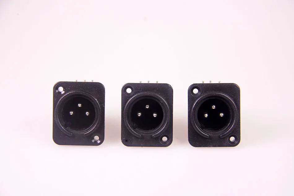 xlr right angle male panel mount  connector