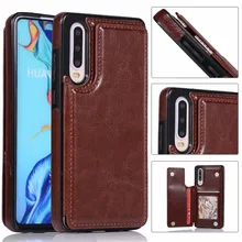 Luxury PU Leather Case For Huawei P30 Lite P30 Pro Case Card Holder Stand Flip Cover For Mate 20 Lite Mate 20 Pro Wallet Case