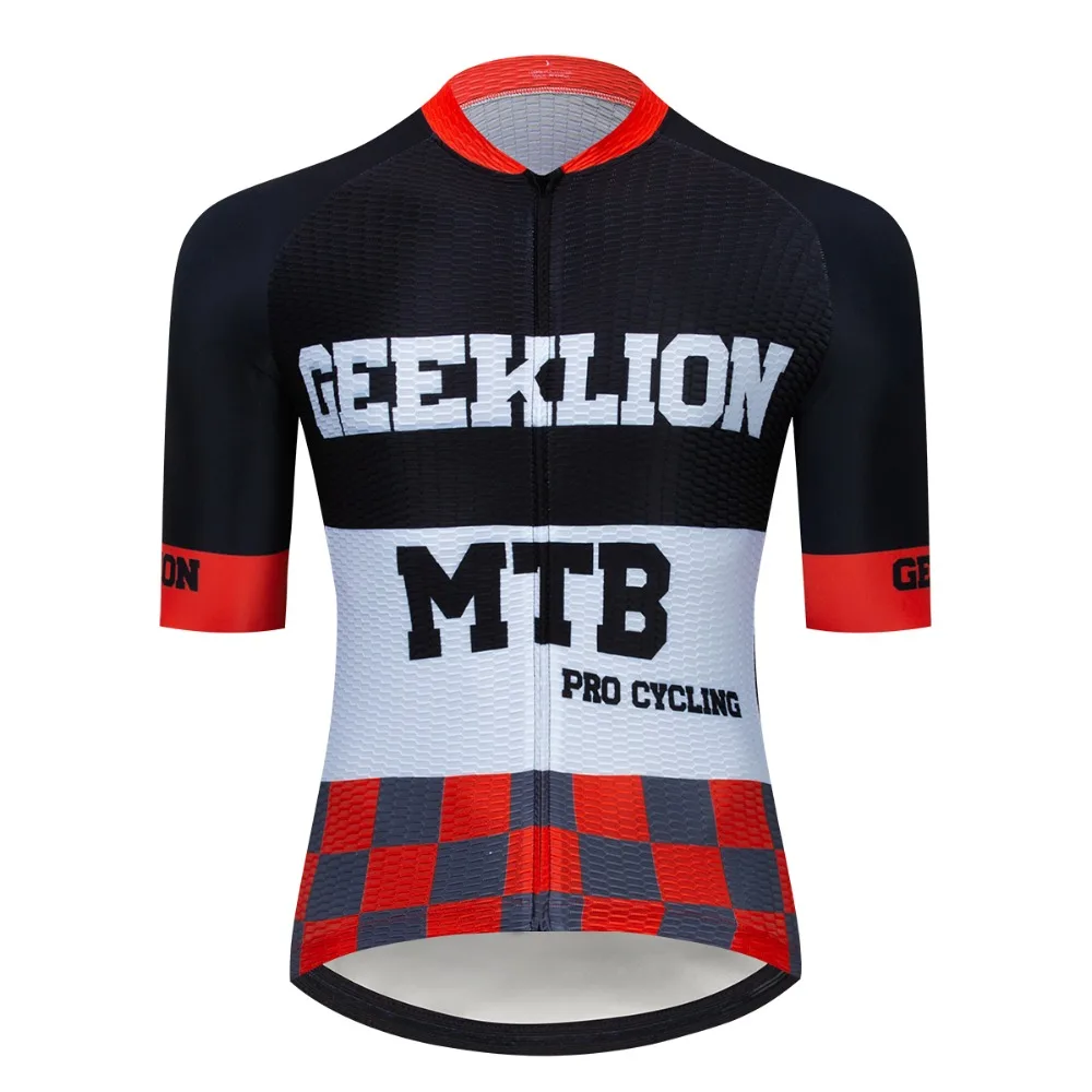 Geeklion 2019 Pro Team Cycling Maillot Laser Cut Summer MTB Jersey
