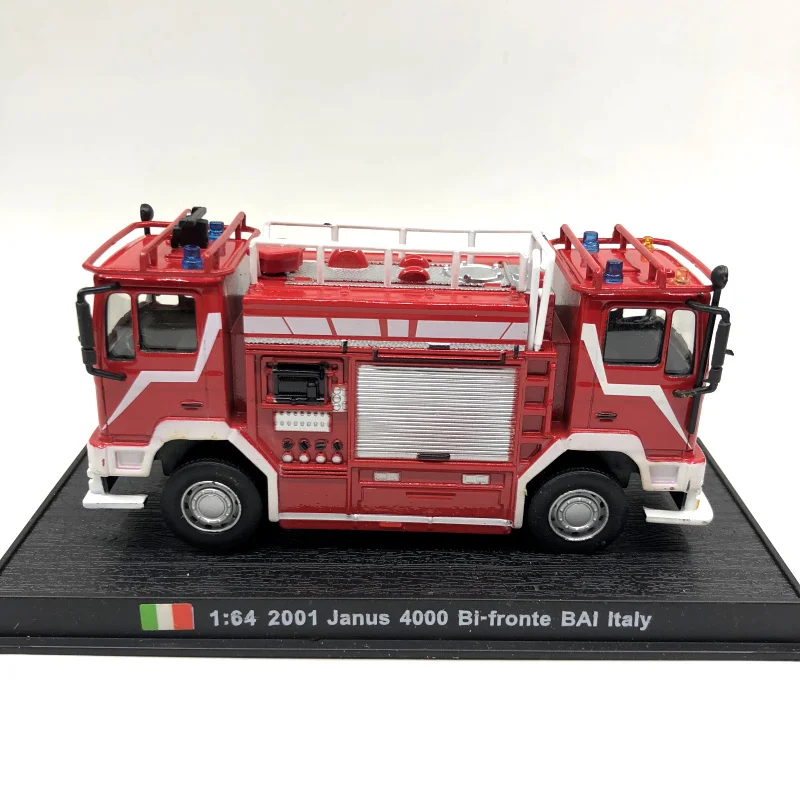 Литой металл 1: 64 Janus 4000 Модель белый итальянский двойной головкой сплава игрушка «пожарная машина»
