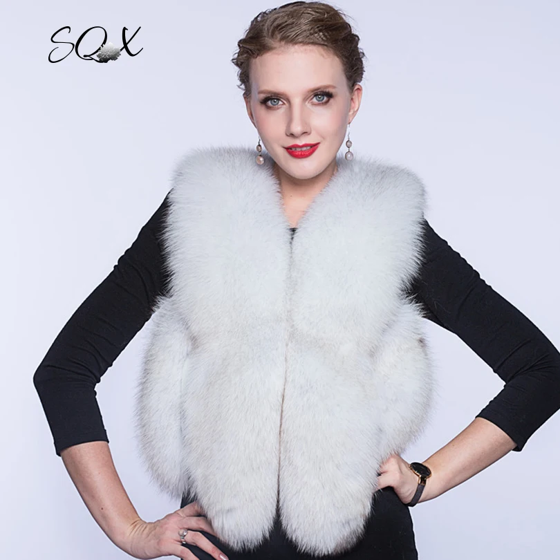Hot Sale Female Genuine Fur Vest Winter Warm Sleeveless Jacket Fashion Design Natural Fur Short