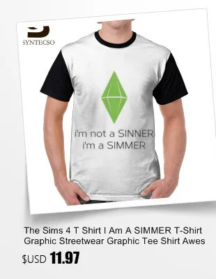 The Sims 4 T Shirt The Sims 4 Avatar Game PC футболка из полиэстера Футболка с кружевными рукавами футболка забавная пляжная Мужская футболка большого размера