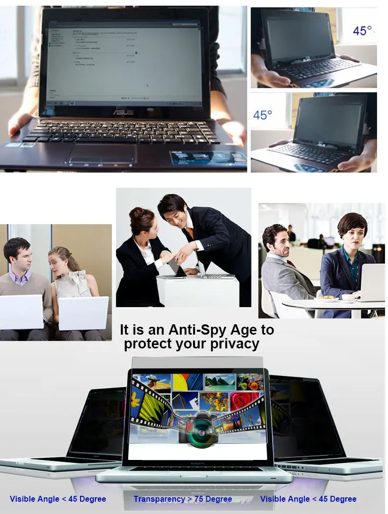 Для hp Stream 7 планшет 7 дюймов ноутбук экран Защитное стекло для сохранения личной информации Privacy Anti-Blu-ray эффективная защита зрения