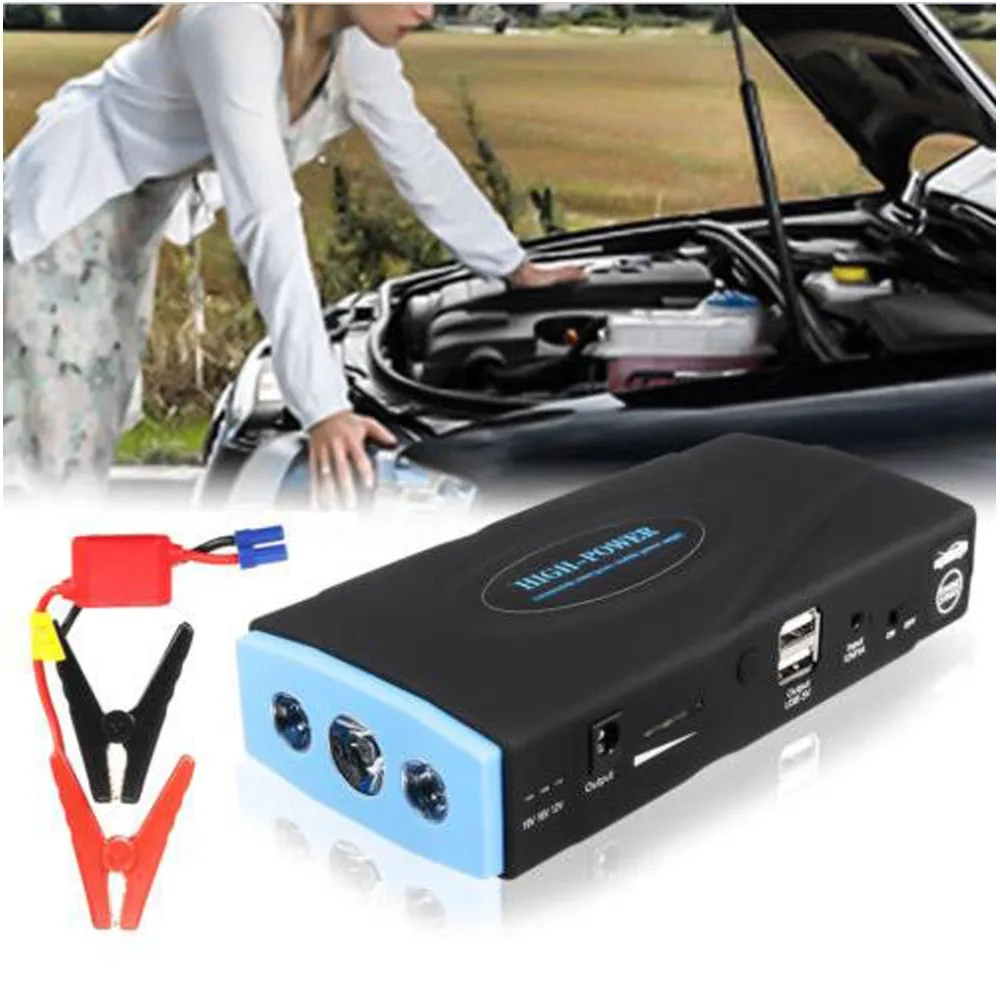 

12V Car Jump Starter Emergency 38000mah Power Supply High Power Capacity Battery Source Pack Vehicle Engine Booster