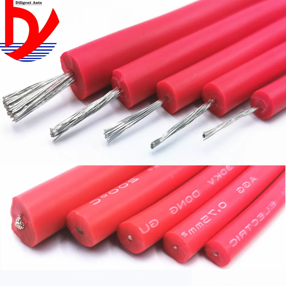Fio e Cabo de Silicone Macio de Alta Tensão 10kv 15kv 20 Kv20 Awg 18awg 17awg 15awg