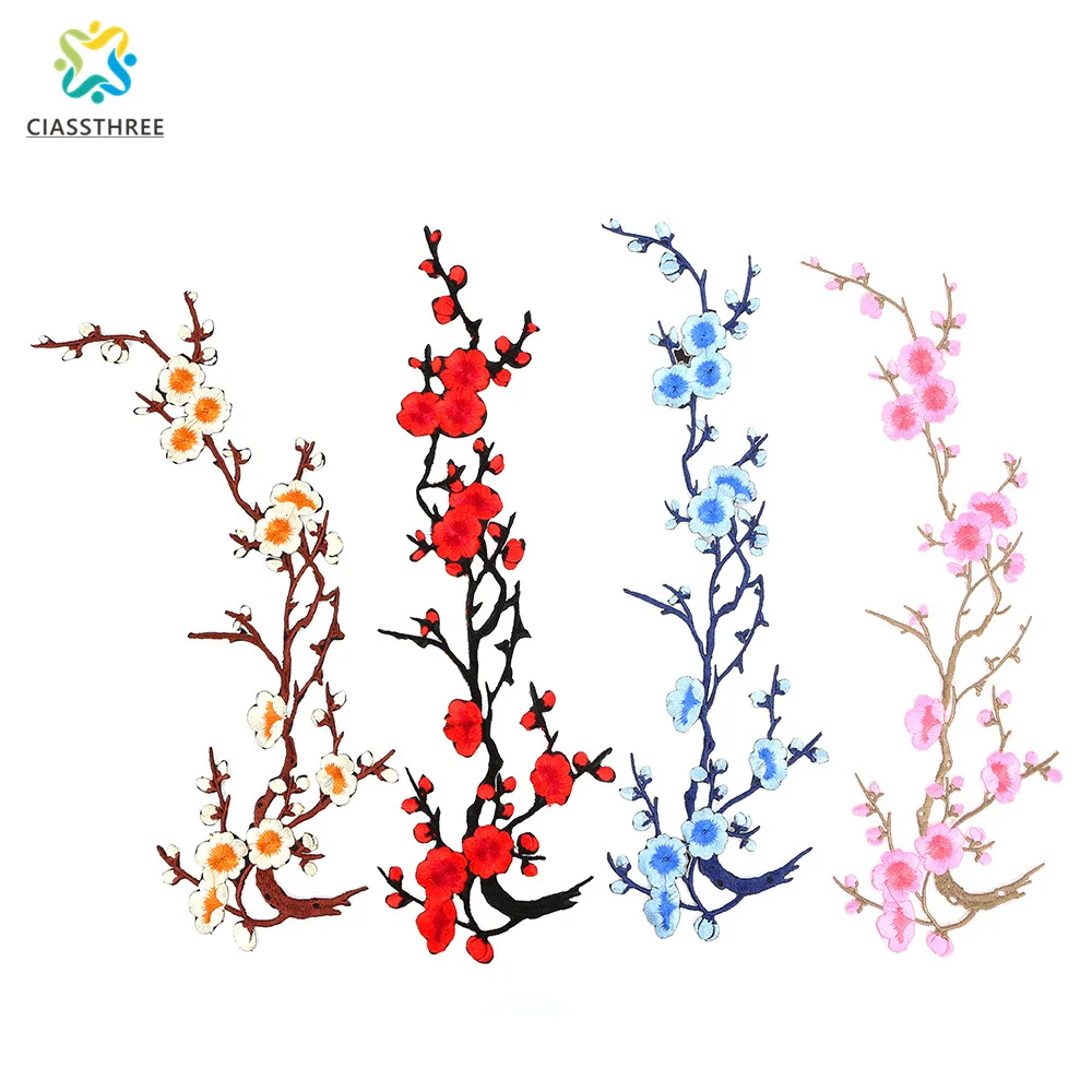 1 шт. патчи с цветком сливы для вышивания одежды|iron on patches|iron onpatch iron |