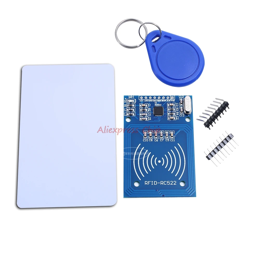 

1pcs/lot MFRC-522 RC522 RFID RF IC card sensor module to send S50 Fudan card, keychain for arduino In Stock