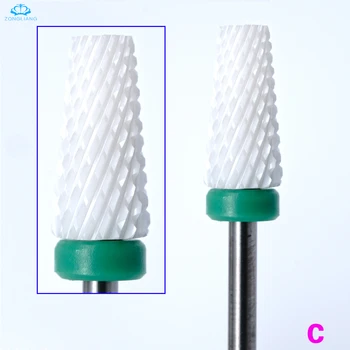 

Electric nail drill bits Gel polish Milling cutter for manicure pedicure apparatus ceramic drill bit Nail polish remover tools