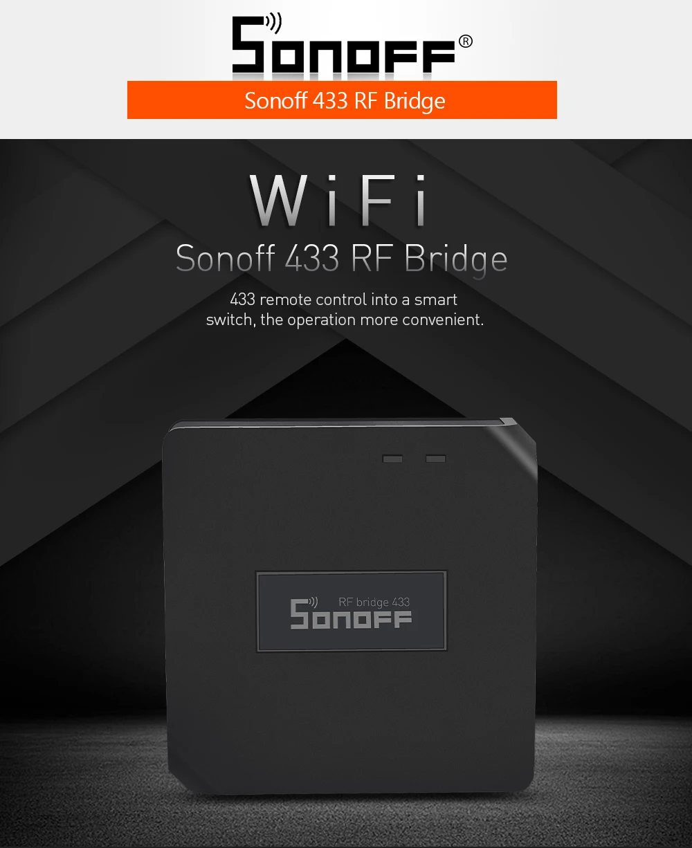 Itead Sonoff RF Bridge 433 WiFi беспроводной умный дом пульт дистанционного управления 433 МГц модуль автоматизации переключатель с универсальным синхронизацией DIY