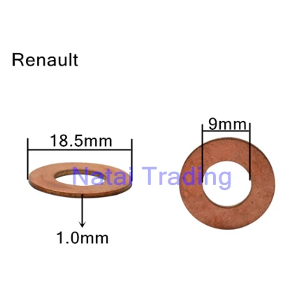 Common rail форсунка медная прокладка для топливной форсунки уплотнительный