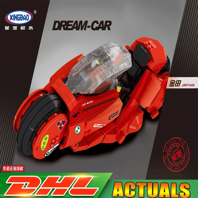 

XingBao 03001 1143Pcs Creative MOC City Series Building Blocks The Citizen Akira Moto Set Bricks Boy DIY Toys Model Gifts