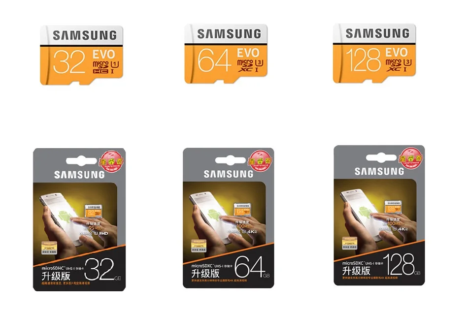 Новинка, SamSung EVO U3, 64 ГБ, 128 ГБ, 256 ГБ, Micro SD, 32 ГБ, карта памяти Plus, карта памяти, карта памяти sd, флэш-карта Microsd, класс 10, C10, UHS, SDHC, SDXC