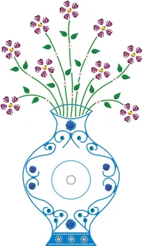 

Pretty Vase 3D DIY Special Shaped Diamond Art Painting Kit Embroidery Flowers Cross Stitch Rhinestones Mosaic Embroidery Set