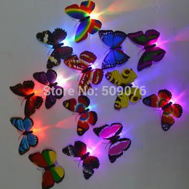 6 шт./лот пластик led повязка на голову с бантиком светодиодный мерцающий цветок заколку для светодиодные вплетения в волосы косы для вечерние пользу - Цвет: butterfly