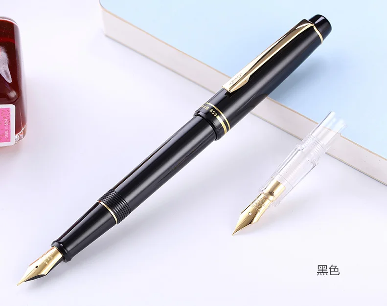 Wingsung Wing Sung 659 двойной наконечник Iraurita прозрачная перьевая ручка винтовой