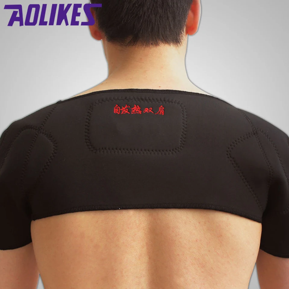 AOLIKES высокая эластичная поддержка плеча брекет Баскетбол рука рукав безопасности Спорт Травма защита осанки корректор спины протектор