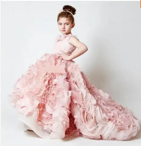 pageant ruffled fille frock comunion gilrs weddbook