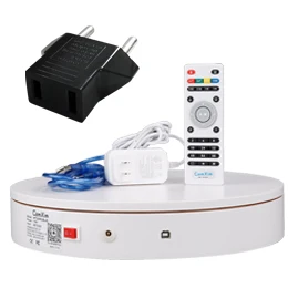 ComXim 32 см Белый Пульт дистанционного управления Wi-Fi компьютерная станция для съемки видео вращающийся на 360 градусов настольный инструмент для фотосъемки - Цвет: White.EU Plug